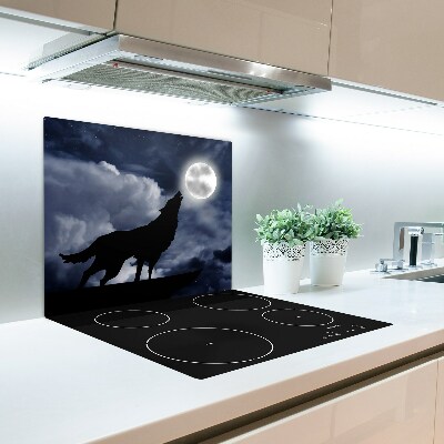 Chopping board Wolf today full moon