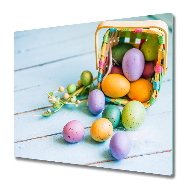 Chopping board Easter eggs