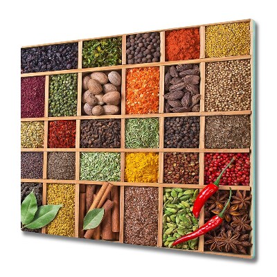 Chopping board Spices and herbs