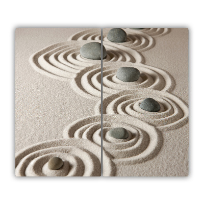 Chopping board Zen stones sand