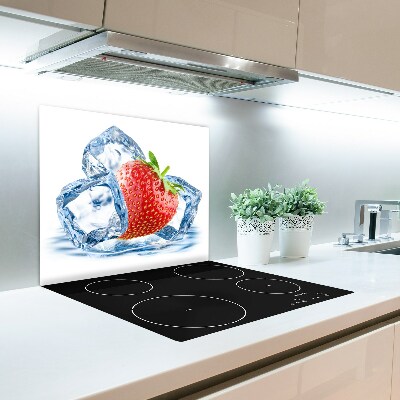 Chopping board Strawberry with ice