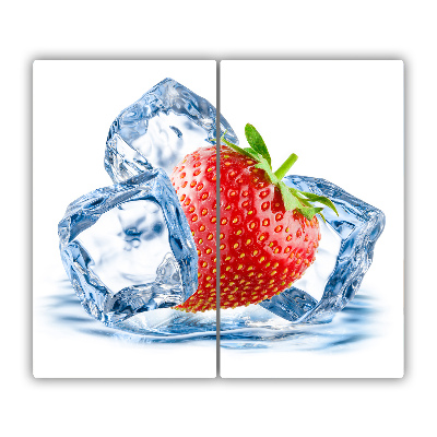 Chopping board Strawberry with ice