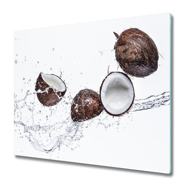 Chopping board Coconut with water