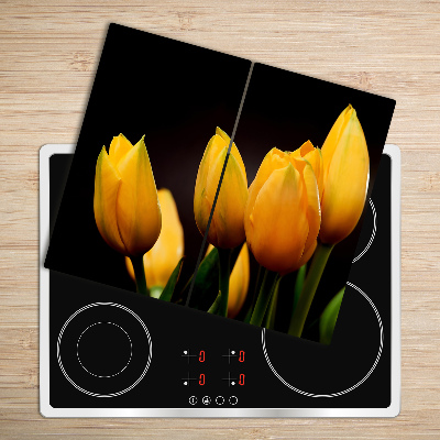 Chopping board Yellow tulips