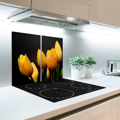 Chopping board Yellow tulips