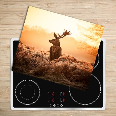 Chopping board Deer sunrise