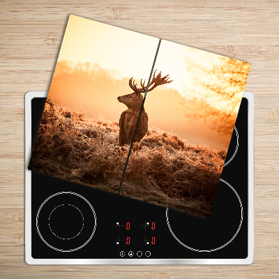 Chopping board Deer sunrise