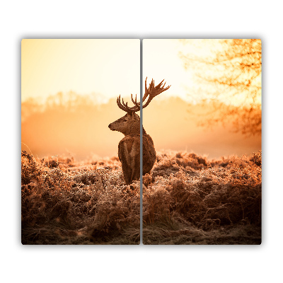 Chopping board Deer sunrise