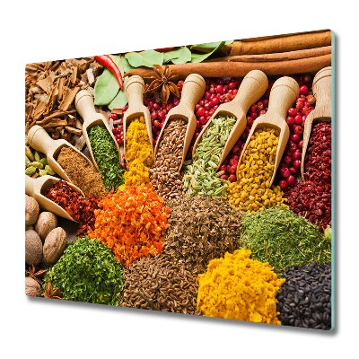 Chopping board Colorful spices