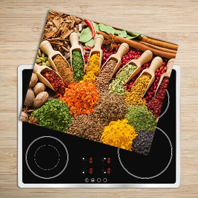 Chopping board Colorful spices