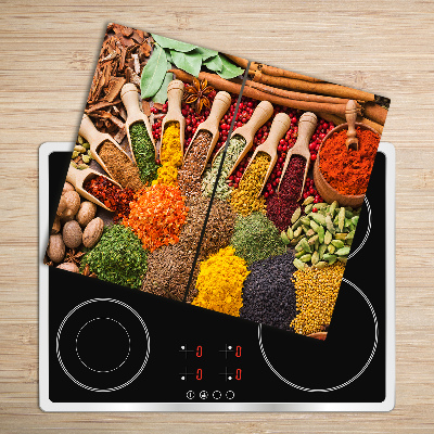 Chopping board Colorful spices