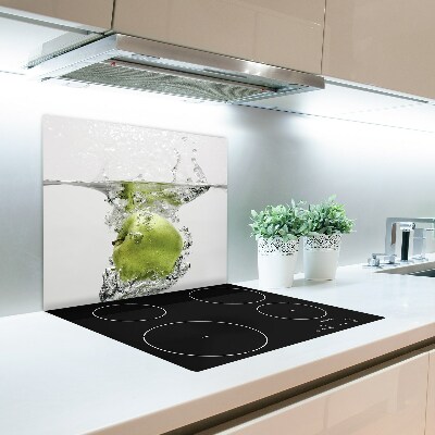 Chopping board Apple under water