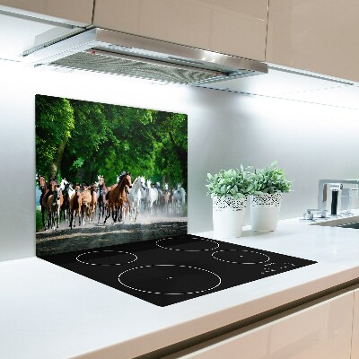 Chopping board Horses galloping