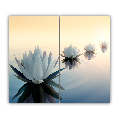 Chopping board Lotus flowers