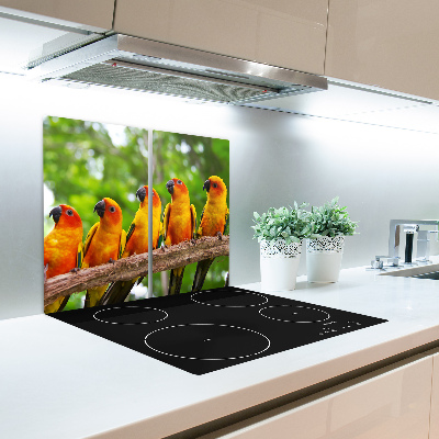 Chopping board Parrots branch