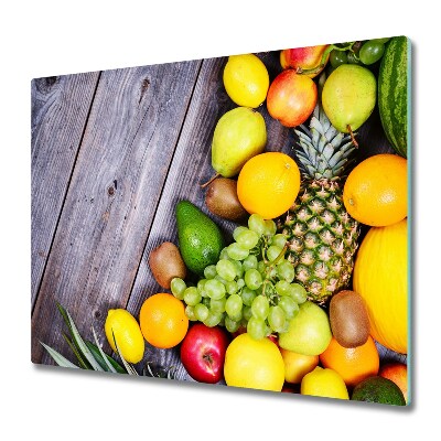 Chopping board Fruit on wood