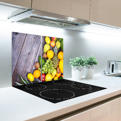 Chopping board Fruit on wood