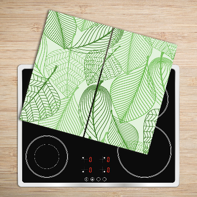 Chopping board Leaves pattern