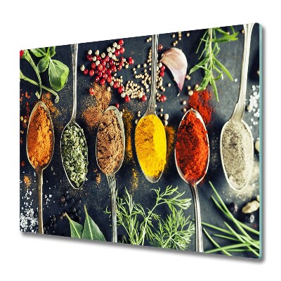 Chopping board Colorful spices