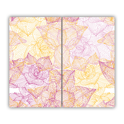 Chopping board Flower pattern