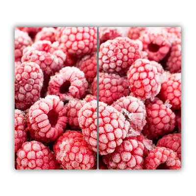 Chopping board Frozen raspberries