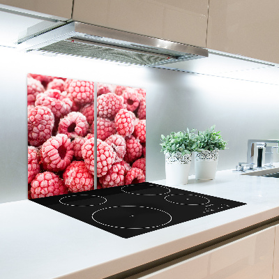 Chopping board Frozen raspberries