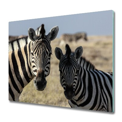 Chopping board Two zebras