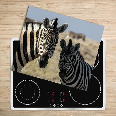 Chopping board Two zebras