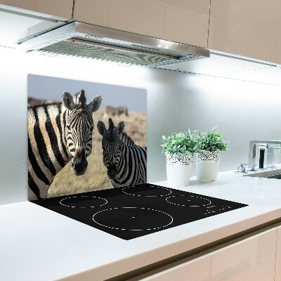 Chopping board Two zebras