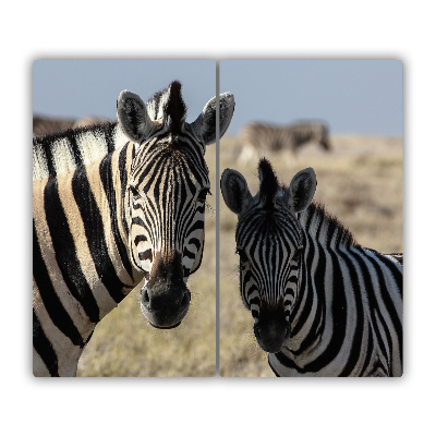 Chopping board Two zebras