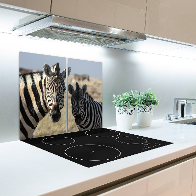 Chopping board Two zebras