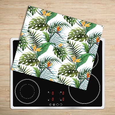 Chopping board Tropical flowers