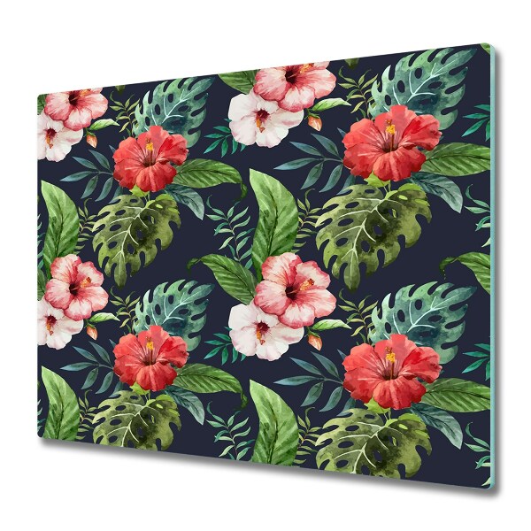 Chopping board Tropical flowers