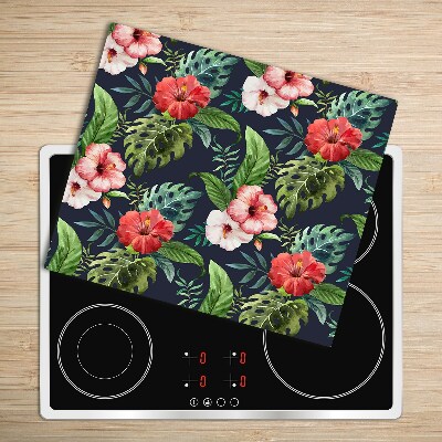 Chopping board Tropical flowers