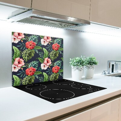 Chopping board Tropical flowers