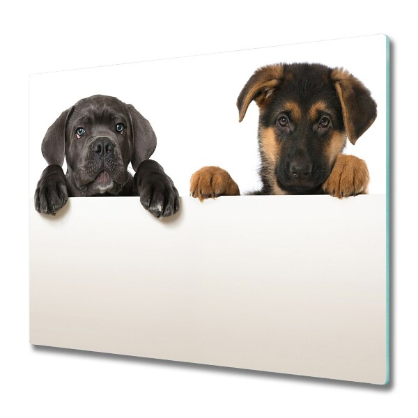 Chopping board Three puppies