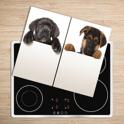 Chopping board Three puppies