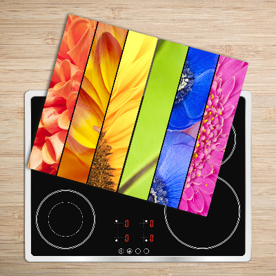 Chopping board Colourful flowers