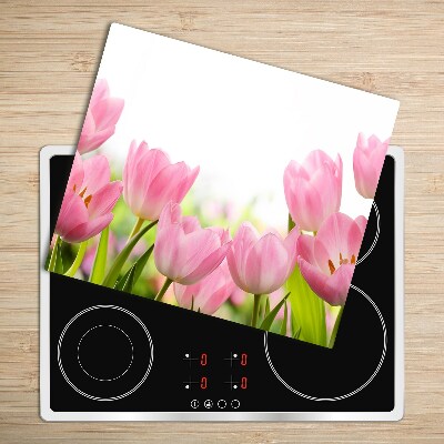 Chopping board Pink tulips