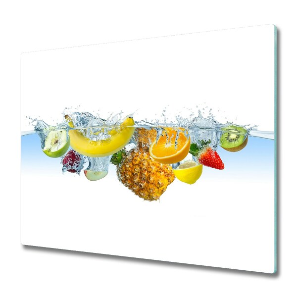 Chopping board Fruit under water