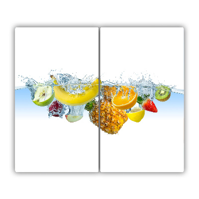 Chopping board Fruit under water