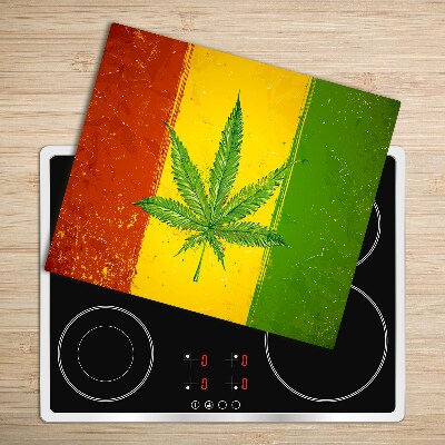 Chopping board Rasta flag