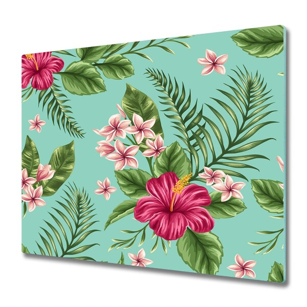 Chopping board Hawaii flowers