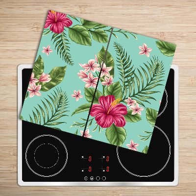 Chopping board Hawaii flowers