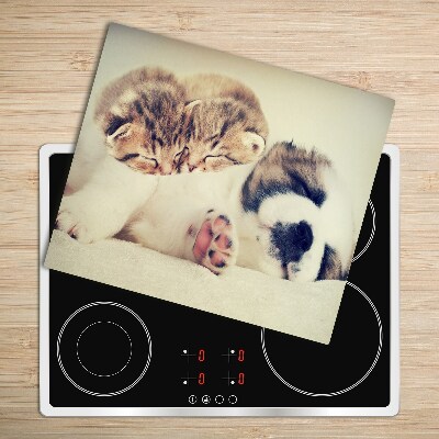 Chopping board Cats and dog