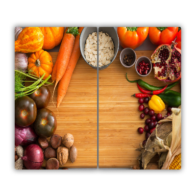 Chopping board Autumn vegetables