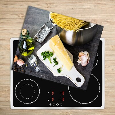 Chopping board Pasta with garlic