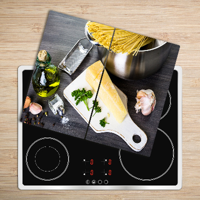 Chopping board Pasta with garlic