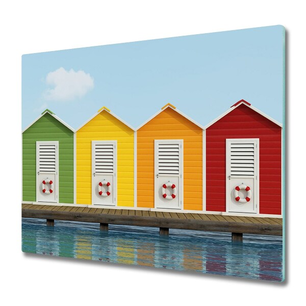 Chopping board Beach huts