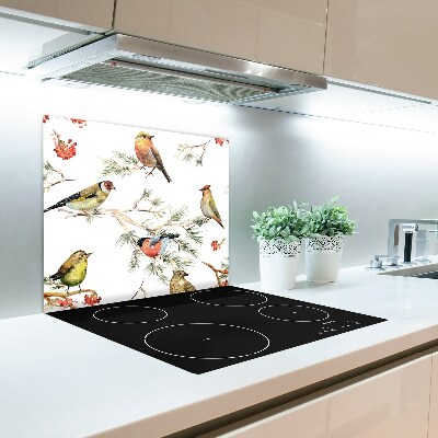 Chopping board Forest birds plants